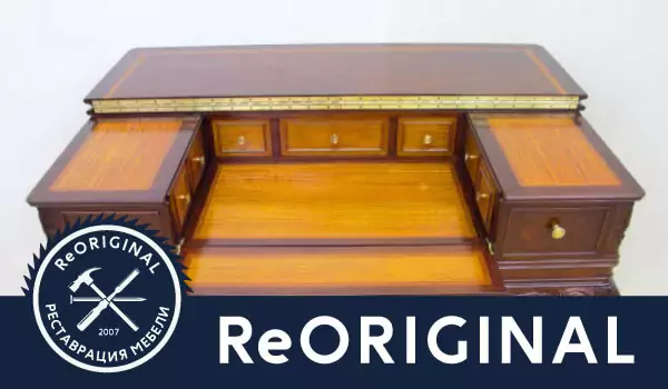 Реставрация старинного стола-секретера